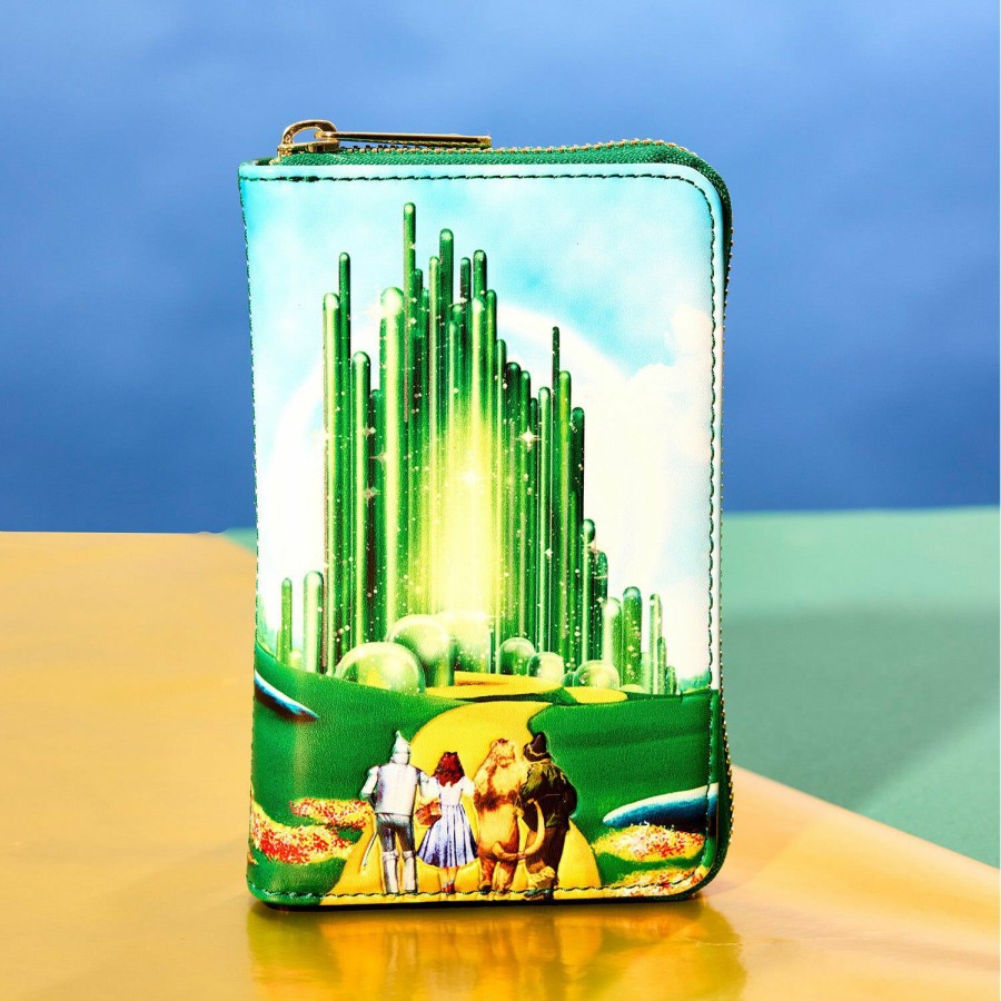 Handbags & Wallets * | Wizard Of Oz Emerald City Zip Around Wallet Loungefly Best-Selling