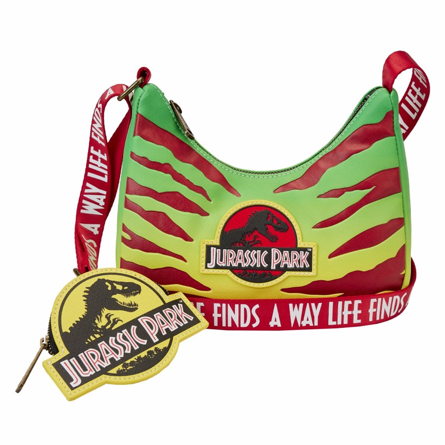 Handbags & Wallets * | Jurassic Park 30Th Anniversary Life Finds A Way Crossbody Bag Loungefly Sale Online