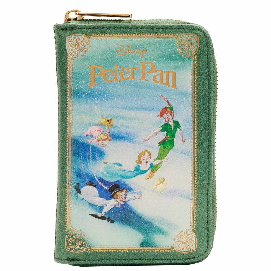 Handbags & Wallets * | Peter Pan Book Zip Around Wallet Loungefly Discounts