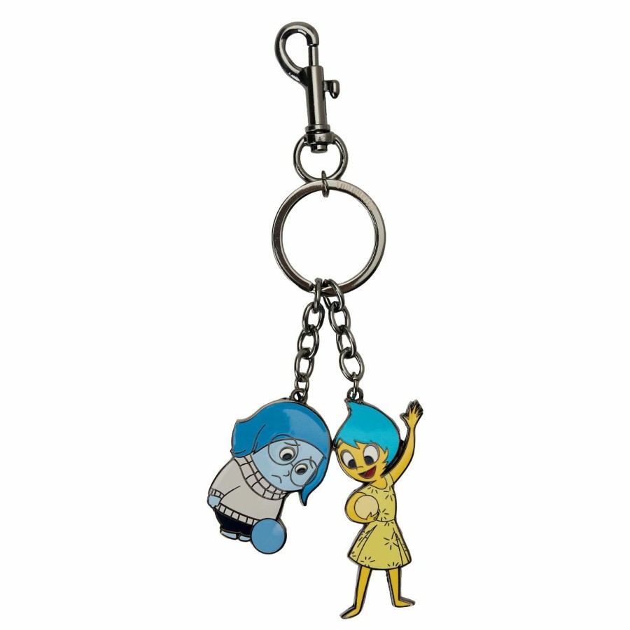 Small Accessories * | Inside Out Joy And Sadness Keychain Loungefly New Threads