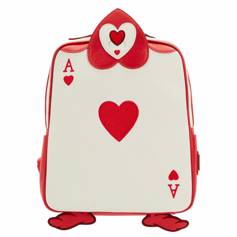 Handbags & Wallets * | Exclusive Alice In Wonderland Ace Of Hearts Cosplay Mini Backpack Loungefly Excellent Quality