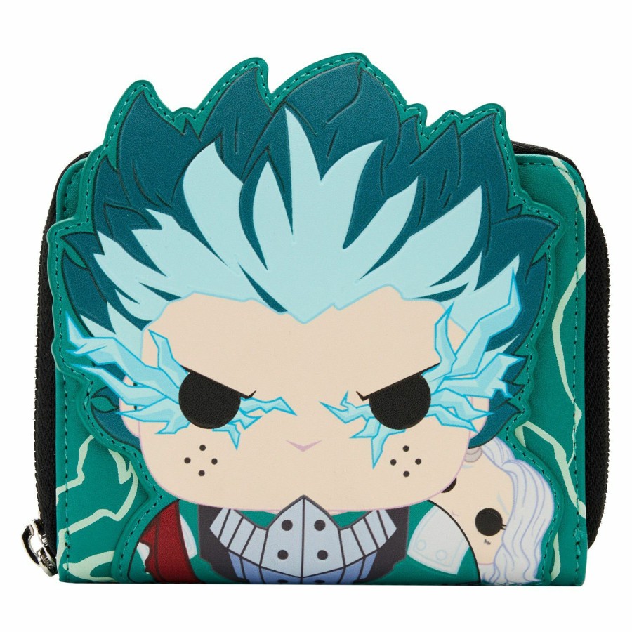 Handbags & Wallets * | Funko Pop! By Loungefly My Hero Academia Deku Infinity Glow Cosplay Cosplay Wallet Loungefly New Threads