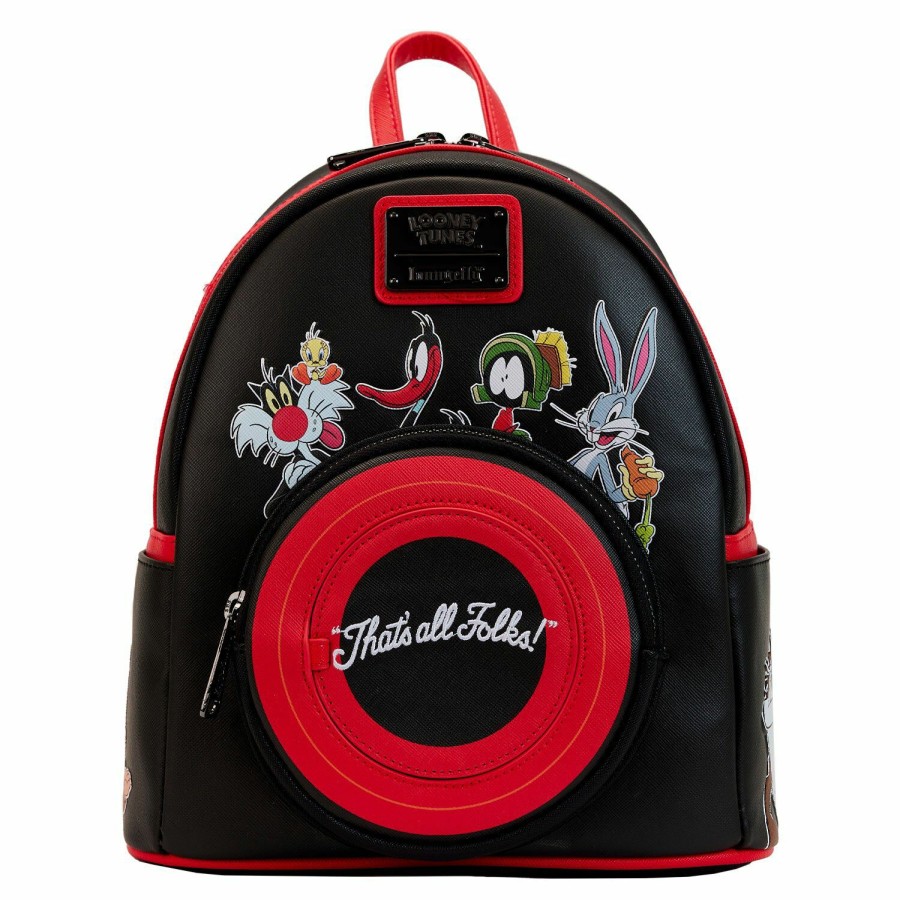 Handbags & Wallets * | Looney Tunes That'S All Folks Mini Backpack Loungefly Sale Online