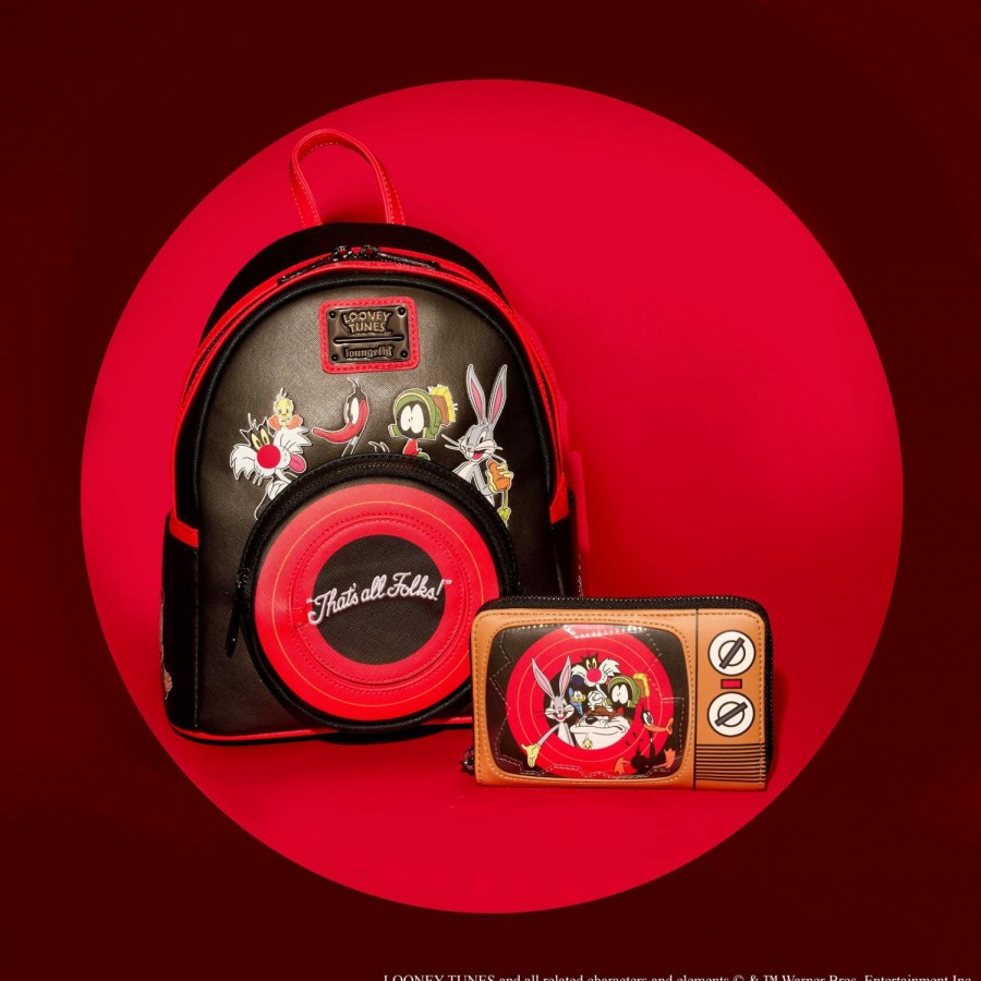 Handbags & Wallets * | Looney Tunes That'S All Folks Mini Backpack Loungefly Sale Online