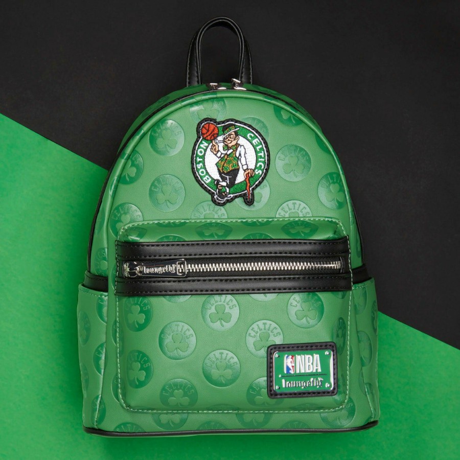 Handbags & Wallets * | Nba Boston Celtics Logo Mini Backpack Loungefly Large Choice