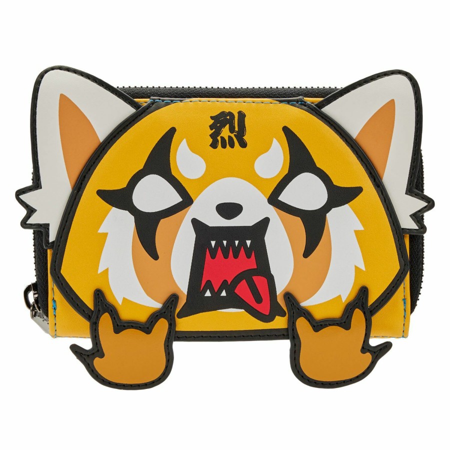 Handbags & Wallets * | Sanrio Aggretsuko Cosplay Zip Around Wallet Loungefly Exclusive Design