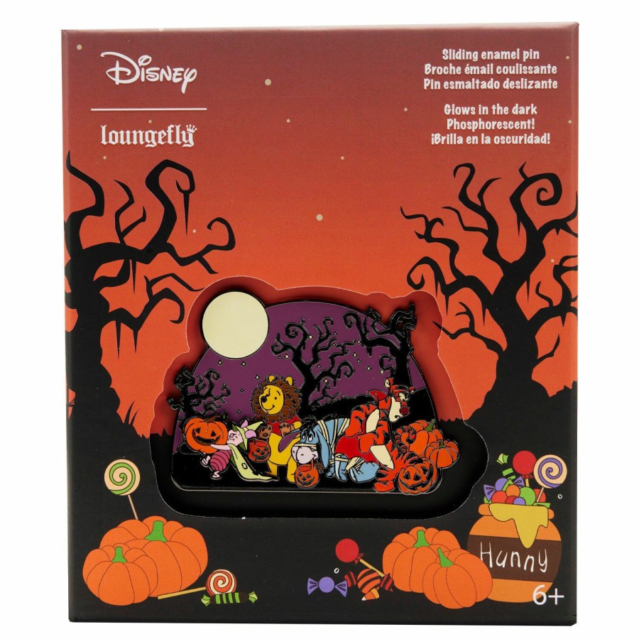 Accessories * | Winnie The Pooh Halloween Sliding Enamel Pin Loungefly Special Offers