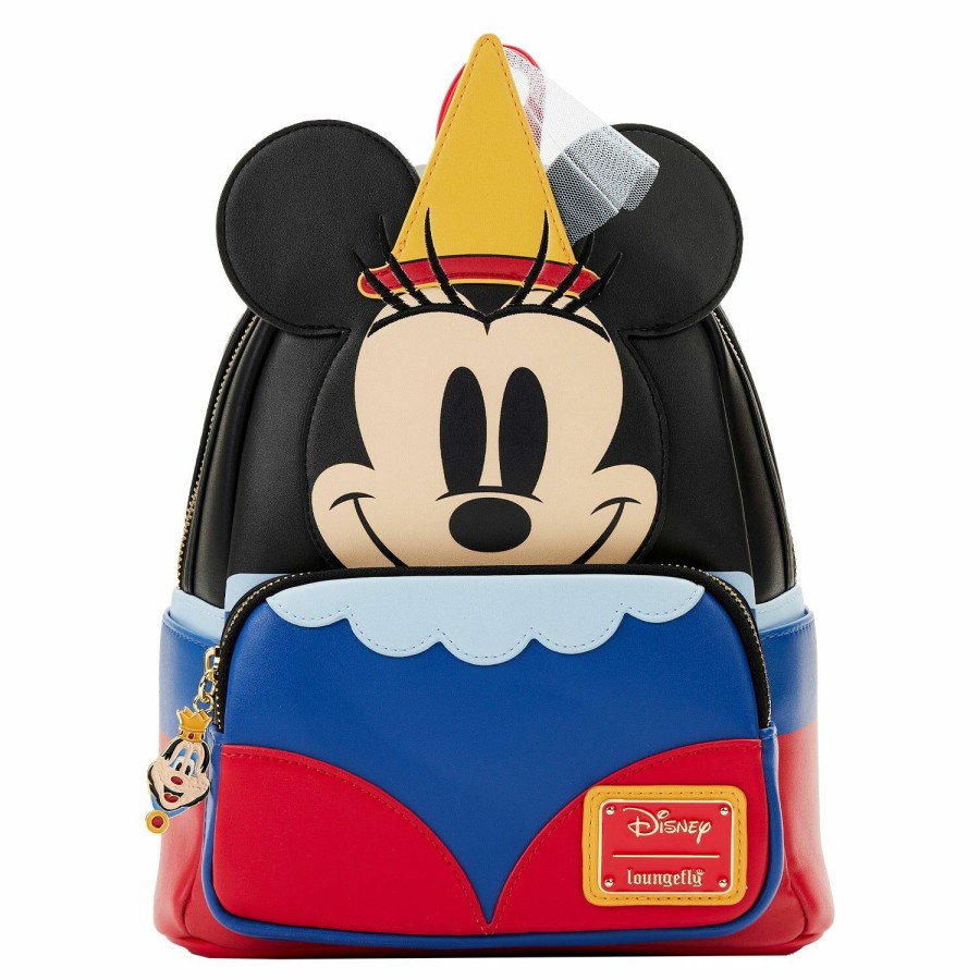 Handbags & Wallets * | Brave Little Tailor Minnie Mouse Cosplay Mini Backpack Loungefly Top Sell