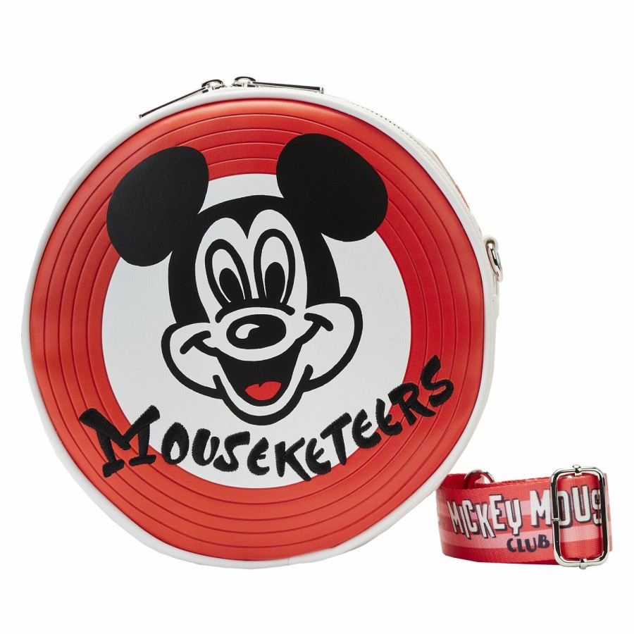 Handbags & Wallets * | Disney100 Mickey Mouseketeers Crossbody Bag With Ear Holder Loungefly Cheaper