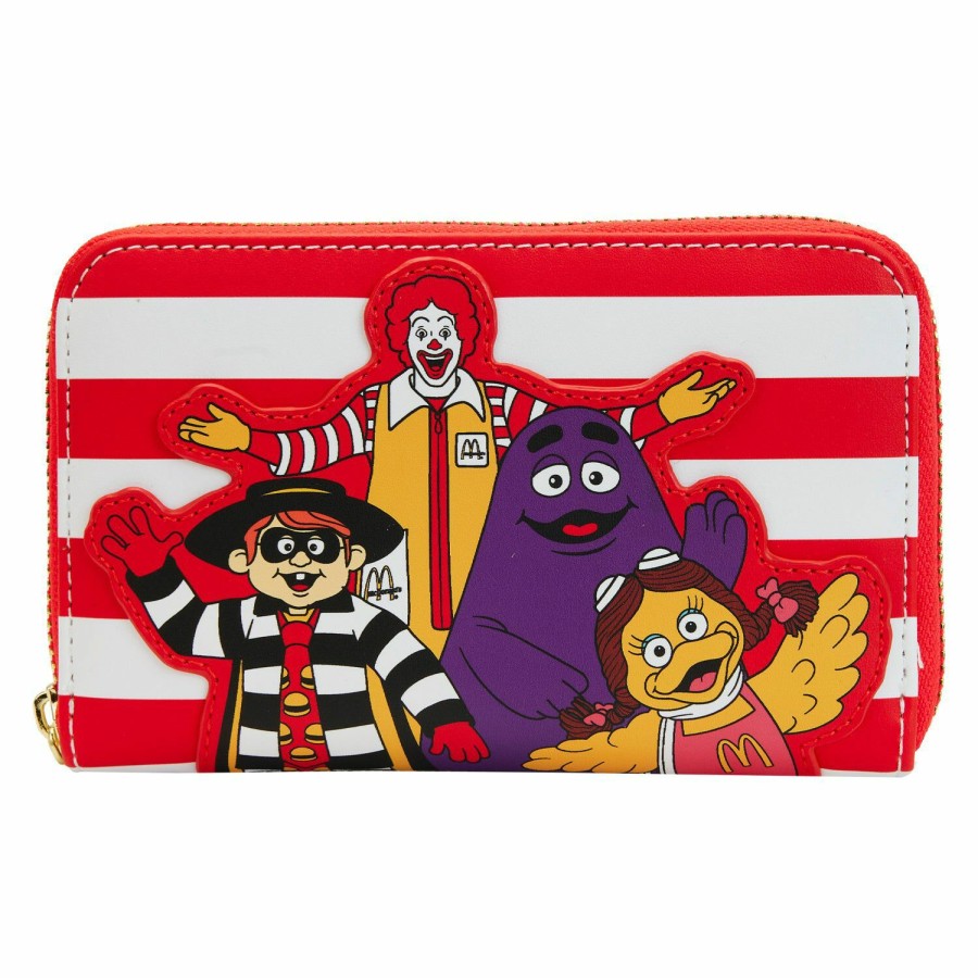 Handbags & Wallets * | Mcdonald'S Ronald Mcdonald And Friends Zip Around Wallet Loungefly Best Sale