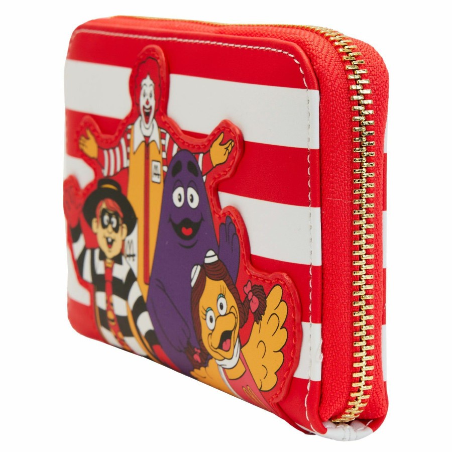 Handbags & Wallets * | Mcdonald'S Ronald Mcdonald And Friends Zip Around Wallet Loungefly Best Sale