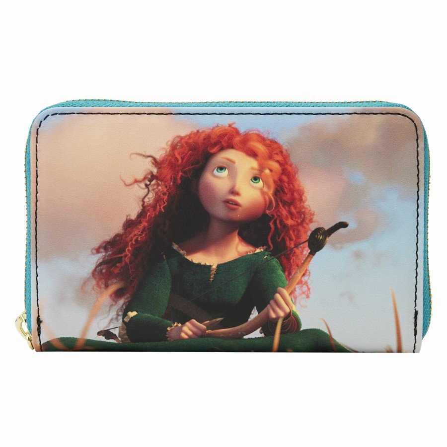 Handbags & Wallets * | Brave Princess Scenes Zip Around Wallet Loungefly Original