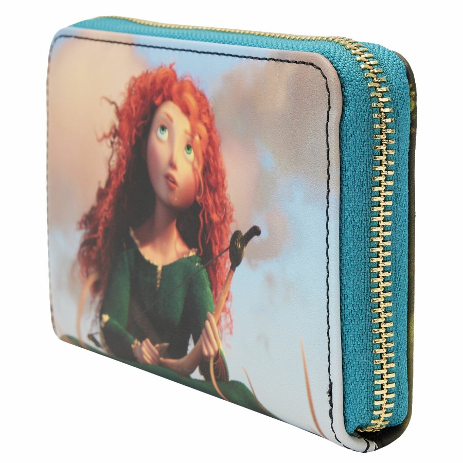 Handbags & Wallets * | Brave Princess Scenes Zip Around Wallet Loungefly Original