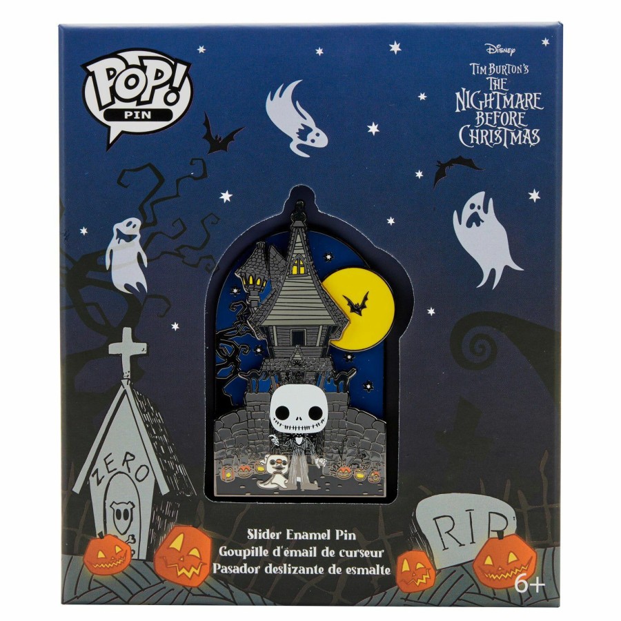 Accessories * | Funko Pop! By Loungefly Jack Skellington Sliding Pin Loungefly Flash Sale