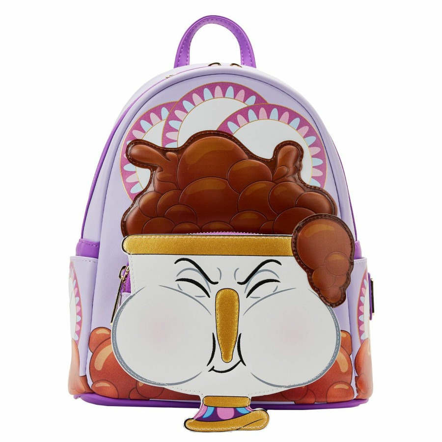 Handbags & Wallets * | Exclusive Beauty And The Beast Chip Bubbles Mini Backpack Loungefly Best Price