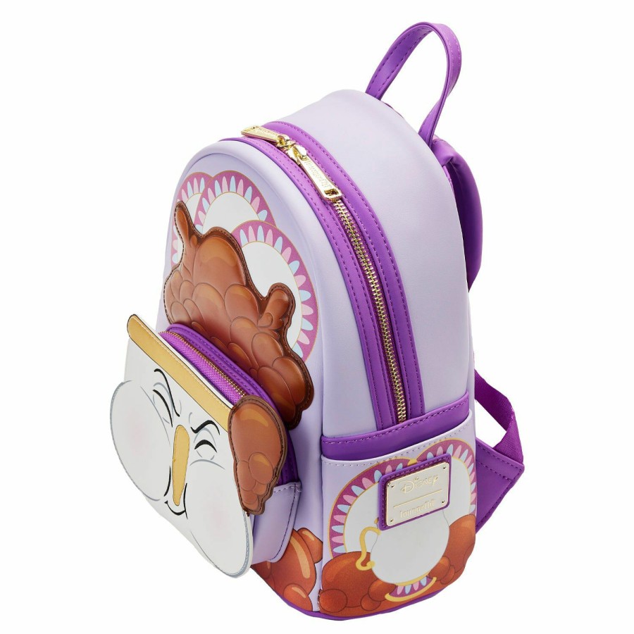 Handbags & Wallets * | Exclusive Beauty And The Beast Chip Bubbles Mini Backpack Loungefly Best Price