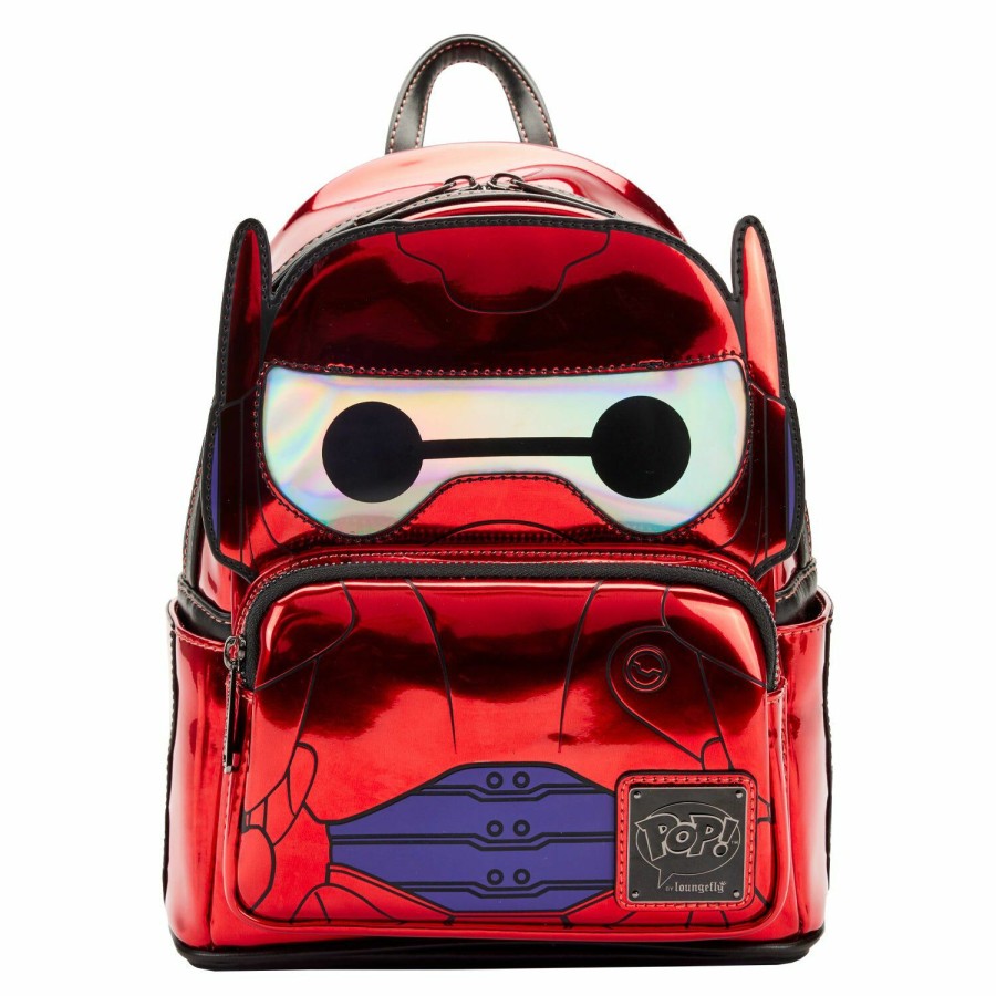 Handbags & Wallets * | D23 Exclusive Funko Pop! By Loungefly Big Hero Six Baymax Battle Mode Cosplay Mini Backpack Loungefly Free Delivery