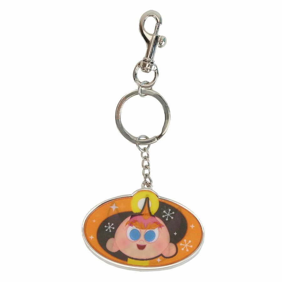 Small Accessories * | The Incredibles Jack-Jack Lenticular Enamel Keychain Loungefly Online Store