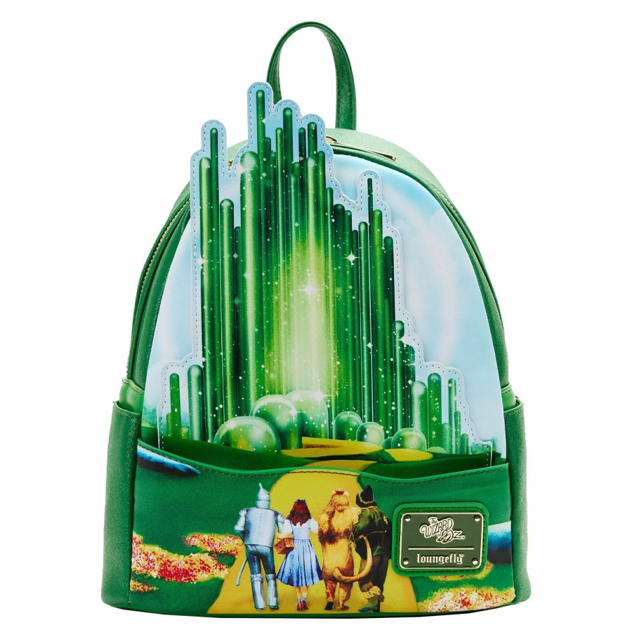 Handbags & Wallets * | Wizard Of Oz Emerald City Mini Backpack Loungefly Lower Prices