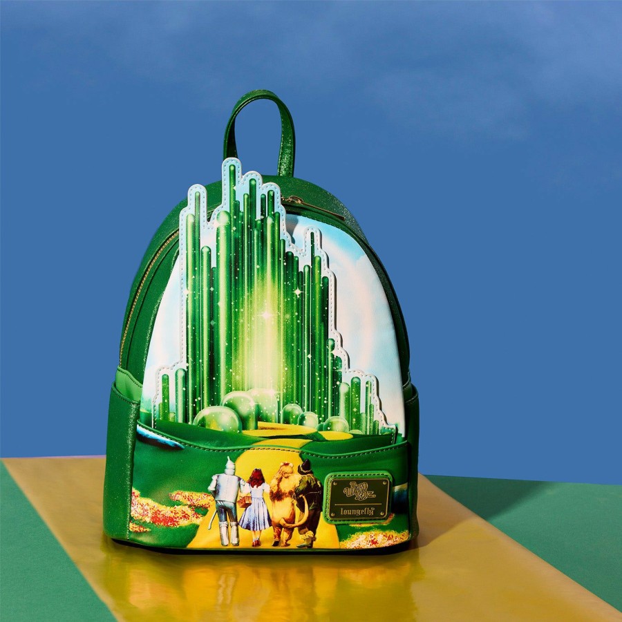 Handbags & Wallets * | Wizard Of Oz Emerald City Mini Backpack Loungefly Lower Prices