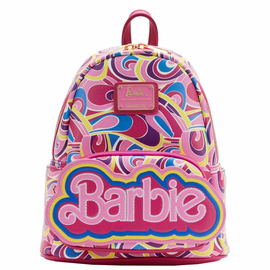 Handbags & Wallets * | Barbie Totally Hair 30Th Anniversary Mini Backpack Loungefly Fire Sale