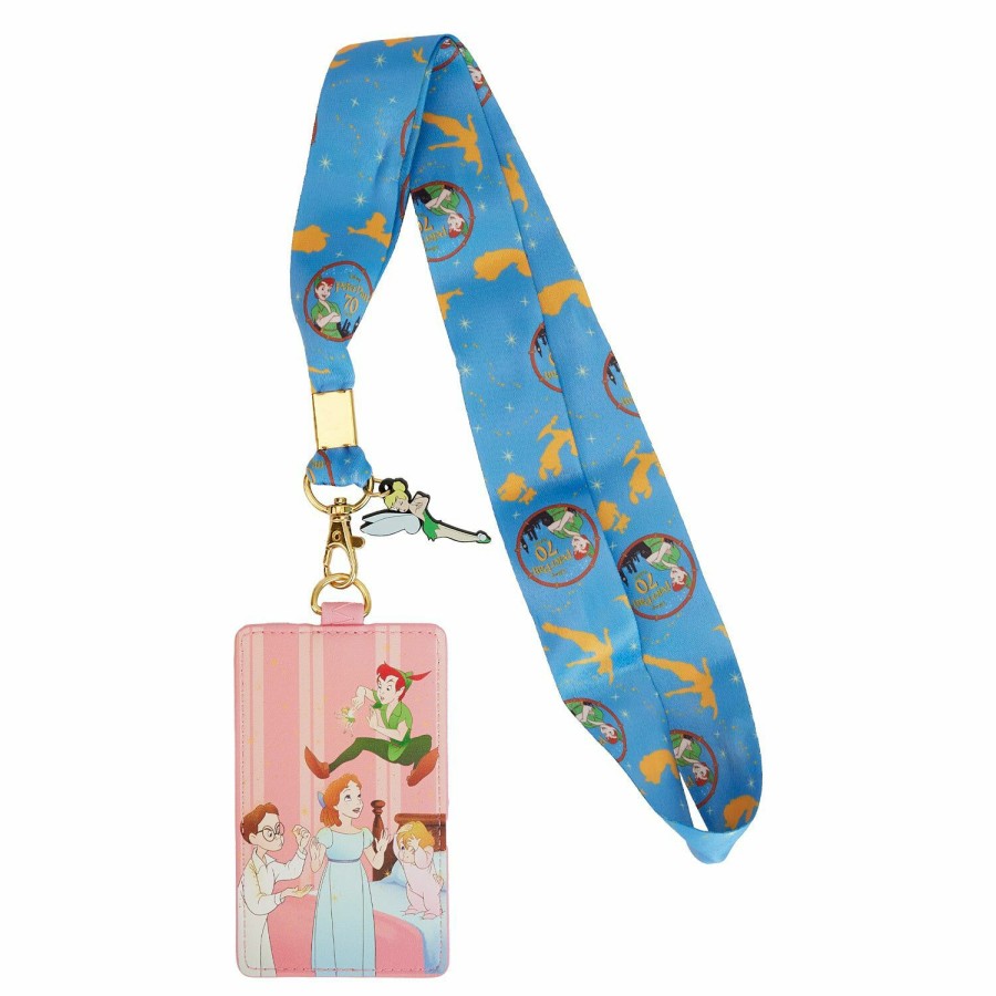 Small Accessories * | Peter Pan 70Th Anniversary You Can Fly Lanyard With Card Holder Loungefly Top Sell