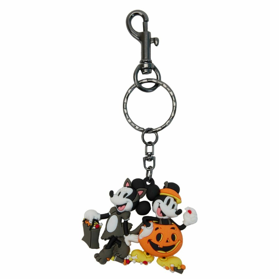 Small Accessories * | Mickey And Minnie Mouse Halloween Keychain Loungefly Discount Store