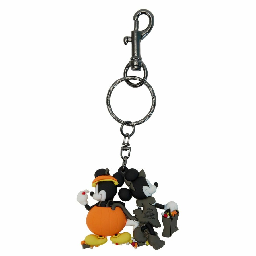 Small Accessories * | Mickey And Minnie Mouse Halloween Keychain Loungefly Discount Store