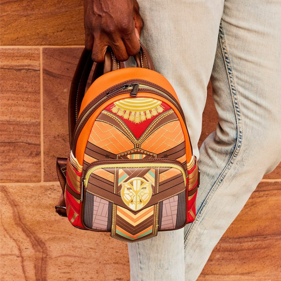 Handbags & Wallets * | Black Panther Okoye Cosplay Mini Backpack Loungefly Outlet