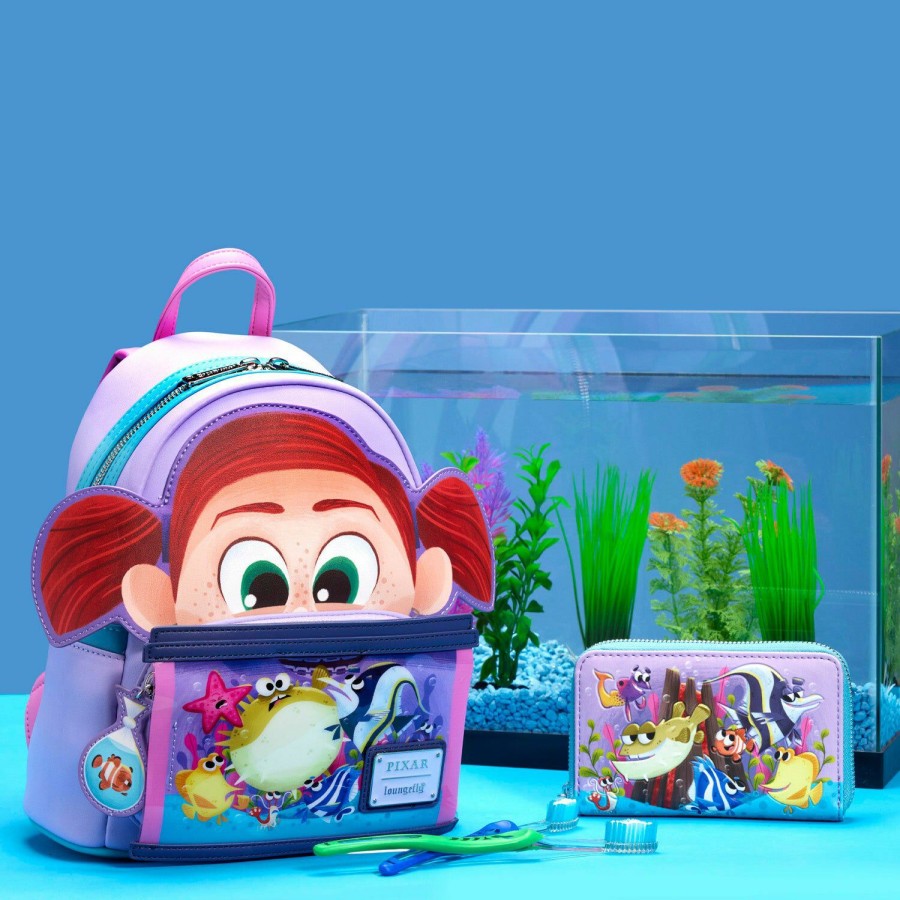 Handbags & Wallets * | Finding Nemo Fish Tank Zip Around Wallet Loungefly New Arrivals