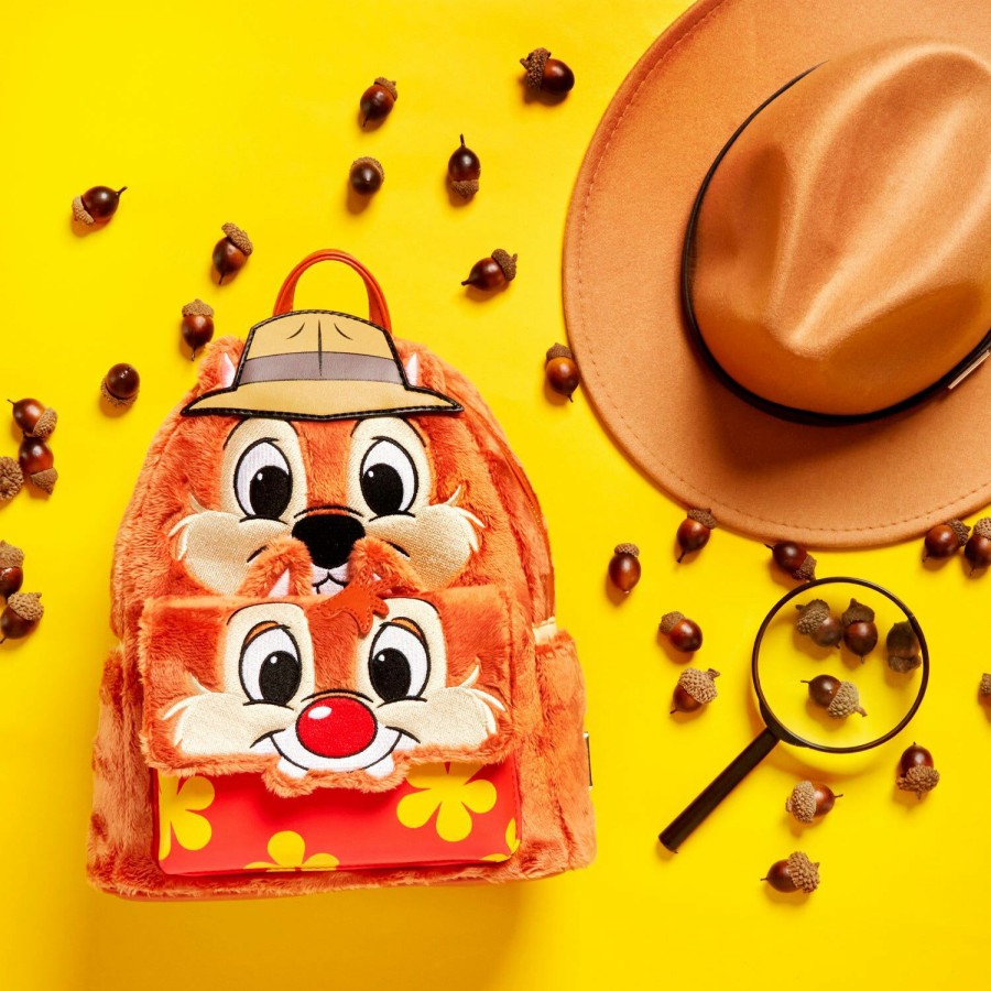 Handbags & Wallets * | Exclusive Chip And Dale Double Cosplay Mini Backpack Loungefly Fire Sale