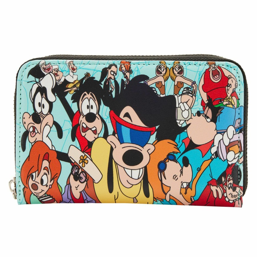 Handbags & Wallets * | A Goofy Movie Moments Zip Around Wallet Loungefly Online Discount