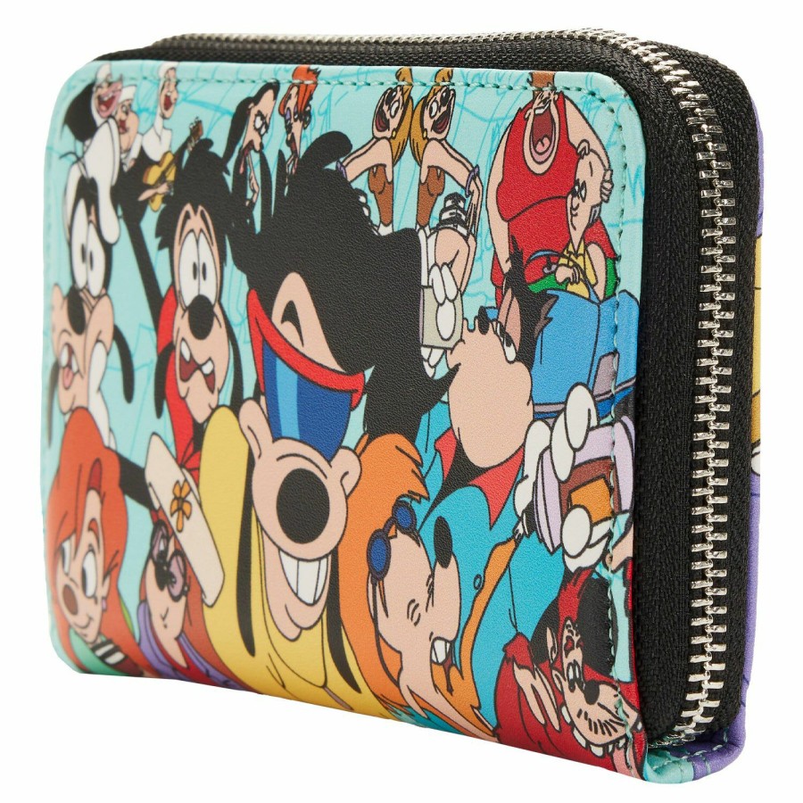 Handbags & Wallets * | A Goofy Movie Moments Zip Around Wallet Loungefly Online Discount