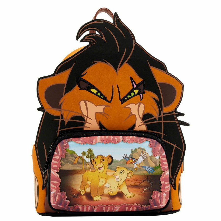 Handbags & Wallets * | Lion King Scar Villains Scene Mini Backpack Loungefly Cheap Online