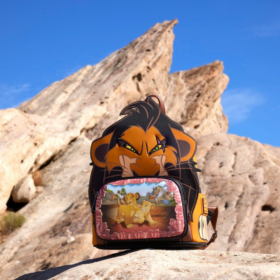 Handbags & Wallets * | Lion King Scar Villains Scene Mini Backpack Loungefly Cheap Online