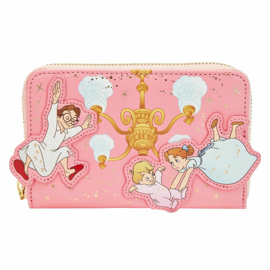 Handbags & Wallets * | Peter Pan 70Th Anniversary You Can Fly Zip Around Wallet Loungefly Clearance