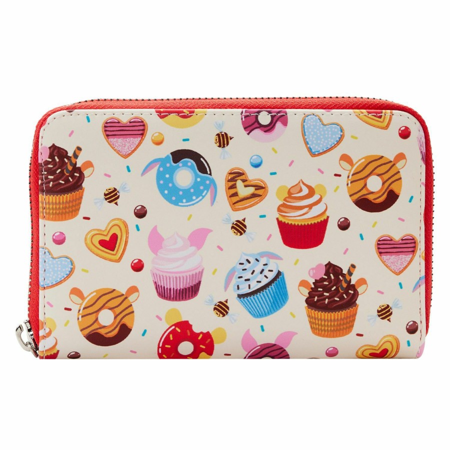 Handbags & Wallets * | Winnie The Pooh Sweets Zip Around Wallet Loungefly Quality Guarantee