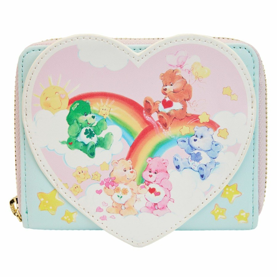 Handbags & Wallets * | Care Bears Cloud Party Zip Around Wallet Loungefly Premium