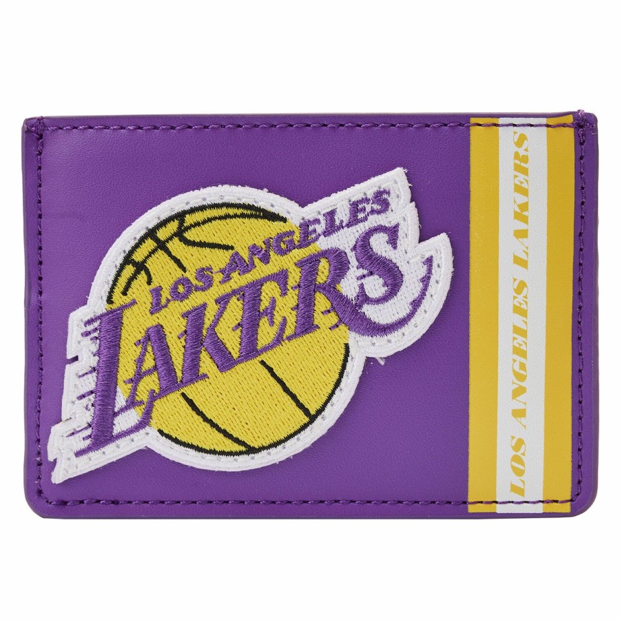 Small Accessories * | Nba Los Angeles Lakers Patch Icons Card Holder Loungefly Discounts