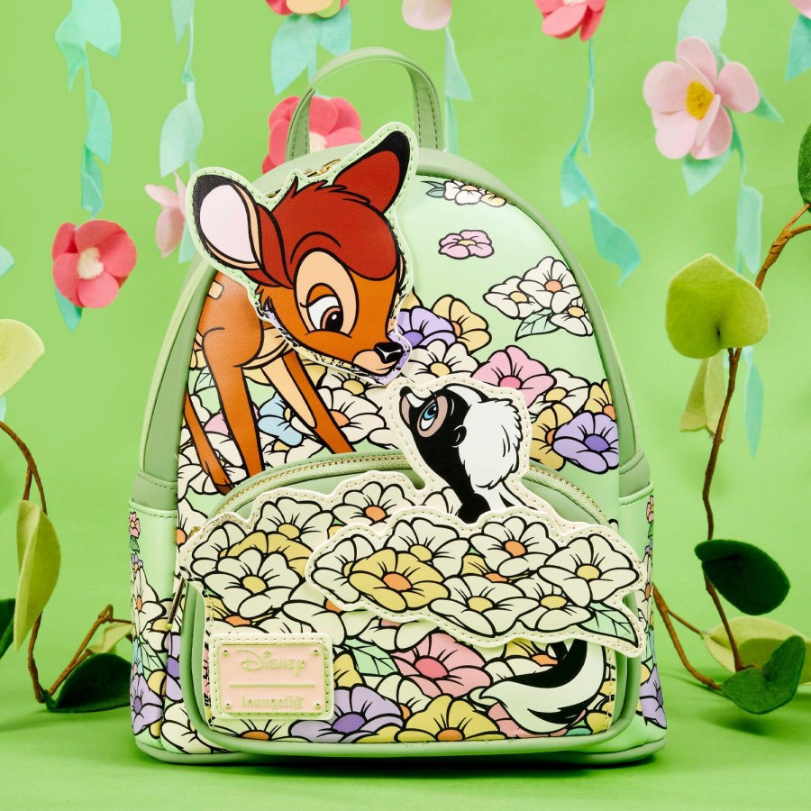 Handbags & Wallets * | Exclusive Bambi And Flower Springtime Mini Backpack Loungefly Discounts