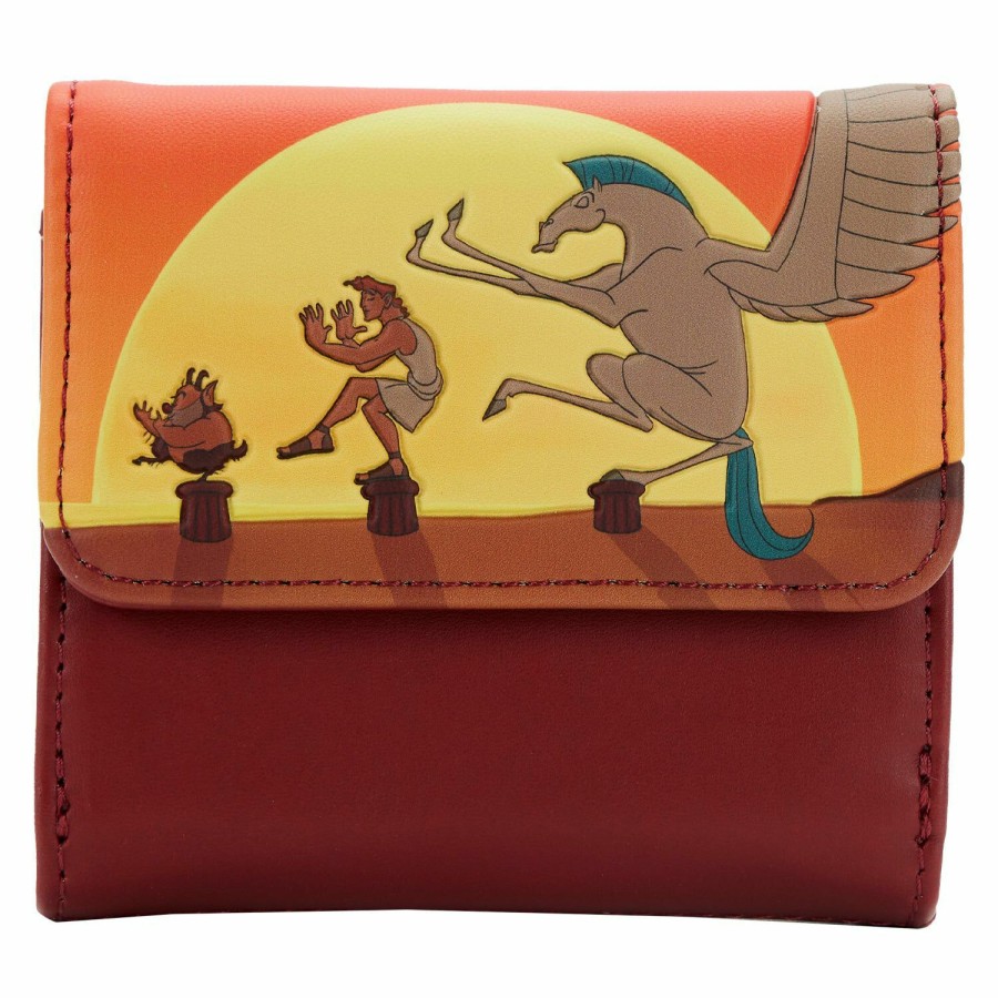 Handbags & Wallets * | Hercules 25Th Anniversary Sunset Bi-Fold Wallet Loungefly Exquisite Gifts