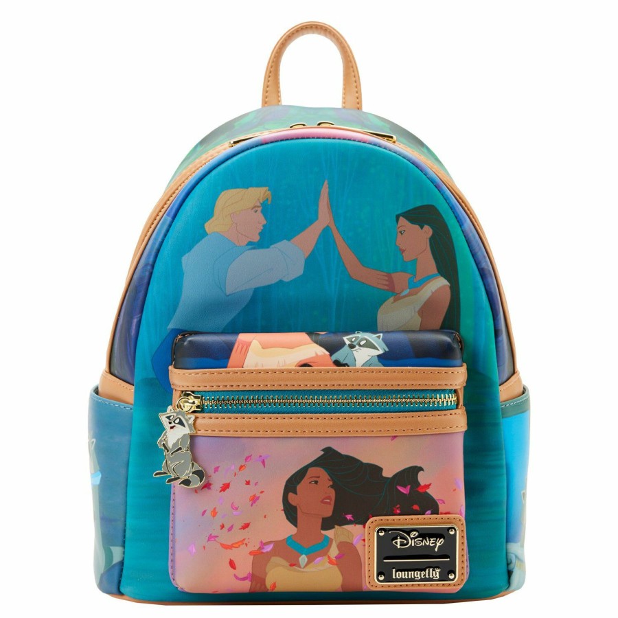 Handbags & Wallets * | Pocahontas Princess Scene Mini Backpack Loungefly Lower Prices