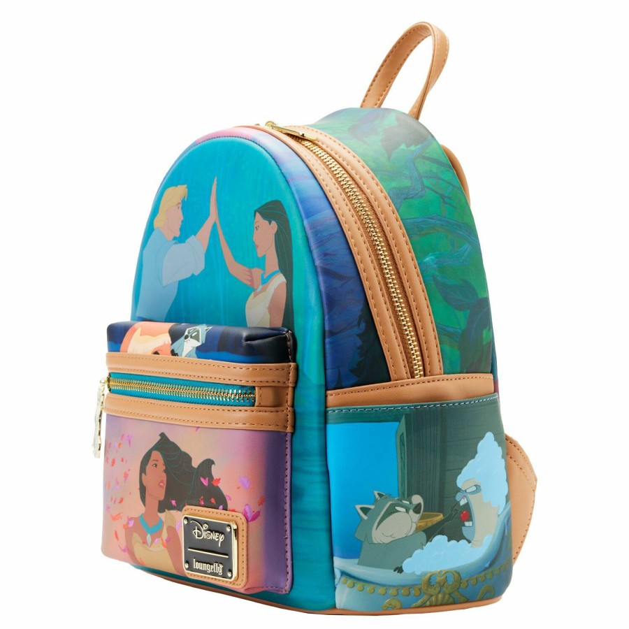 Handbags & Wallets * | Pocahontas Princess Scene Mini Backpack Loungefly Lower Prices