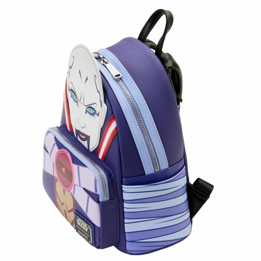 Handbags & Wallets * | Nycc Exclusive Asajj Ventress Mini Backpack Loungefly Quick Delivery