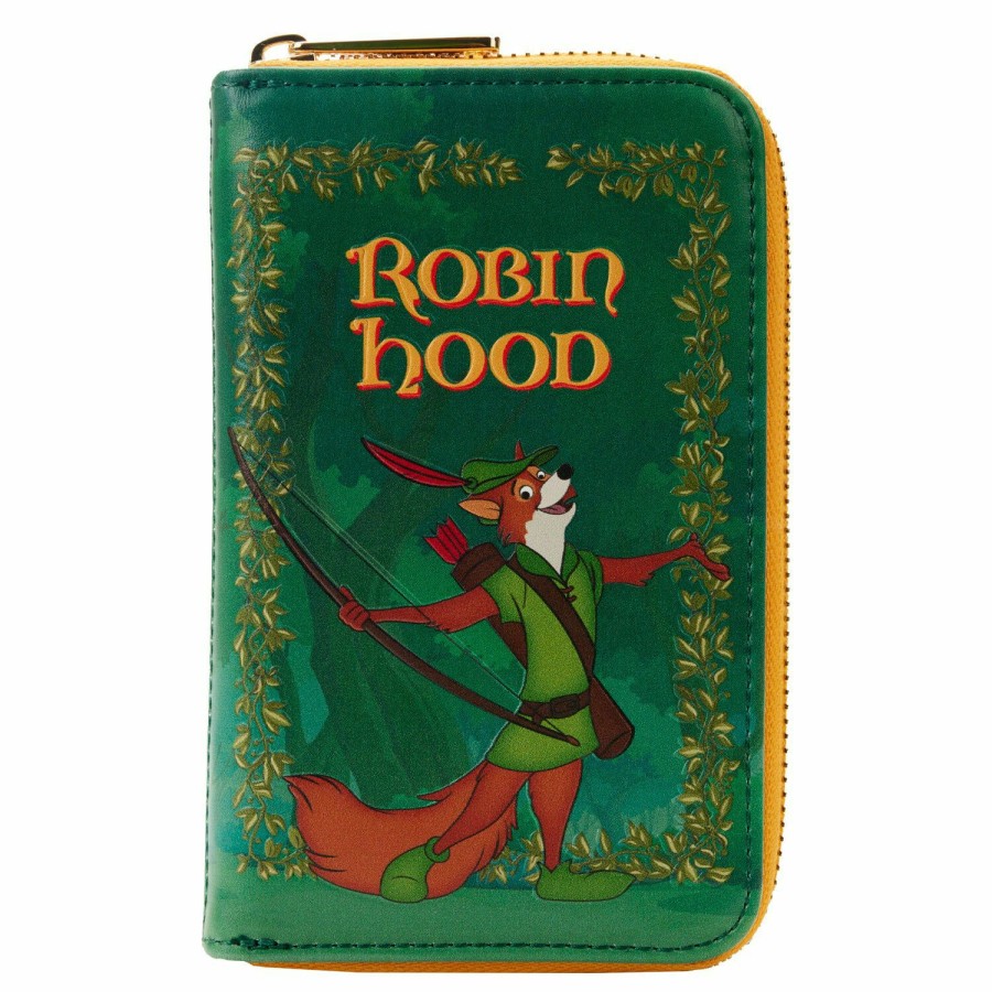 Handbags & Wallets * | Robin Hood Book Zip Around Wallet Loungefly Exquisite Gifts