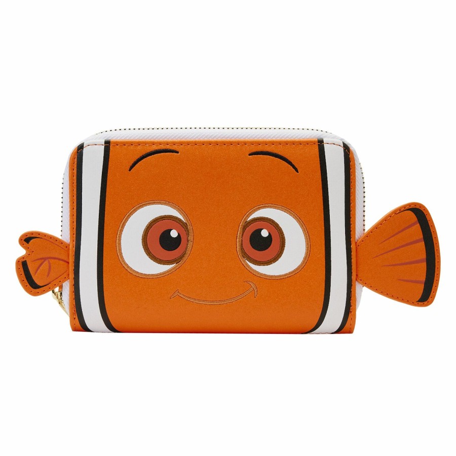 Handbags & Wallets * | Exclusive Finding Nemo 20Th Anniversary Nemo Cosplay Zip Around Wallet Loungefly Hot Sell