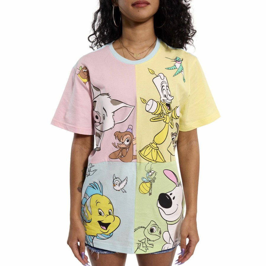 Tops * | Disney Princess Sidekicks Unisex Tee Loungefly Exquisite Gifts