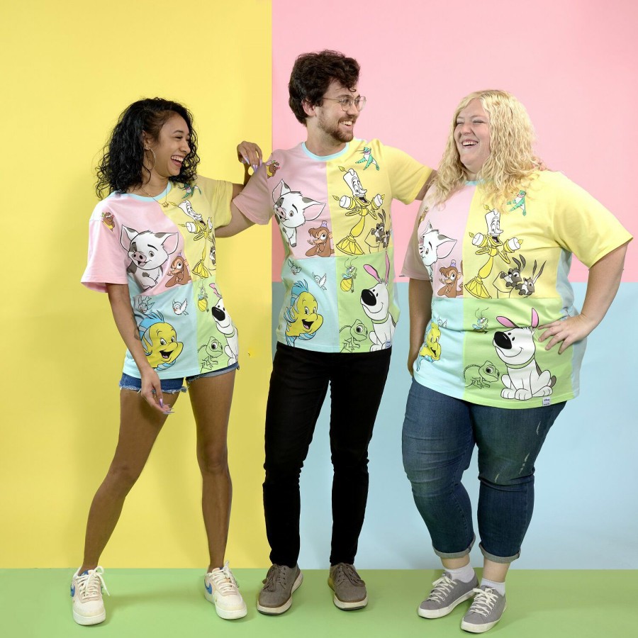 Tops * | Disney Princess Sidekicks Unisex Tee Loungefly Exquisite Gifts